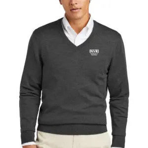 NVR Settlement Services - Brooks Brothers ® Washable Merino V-Neck Sweater