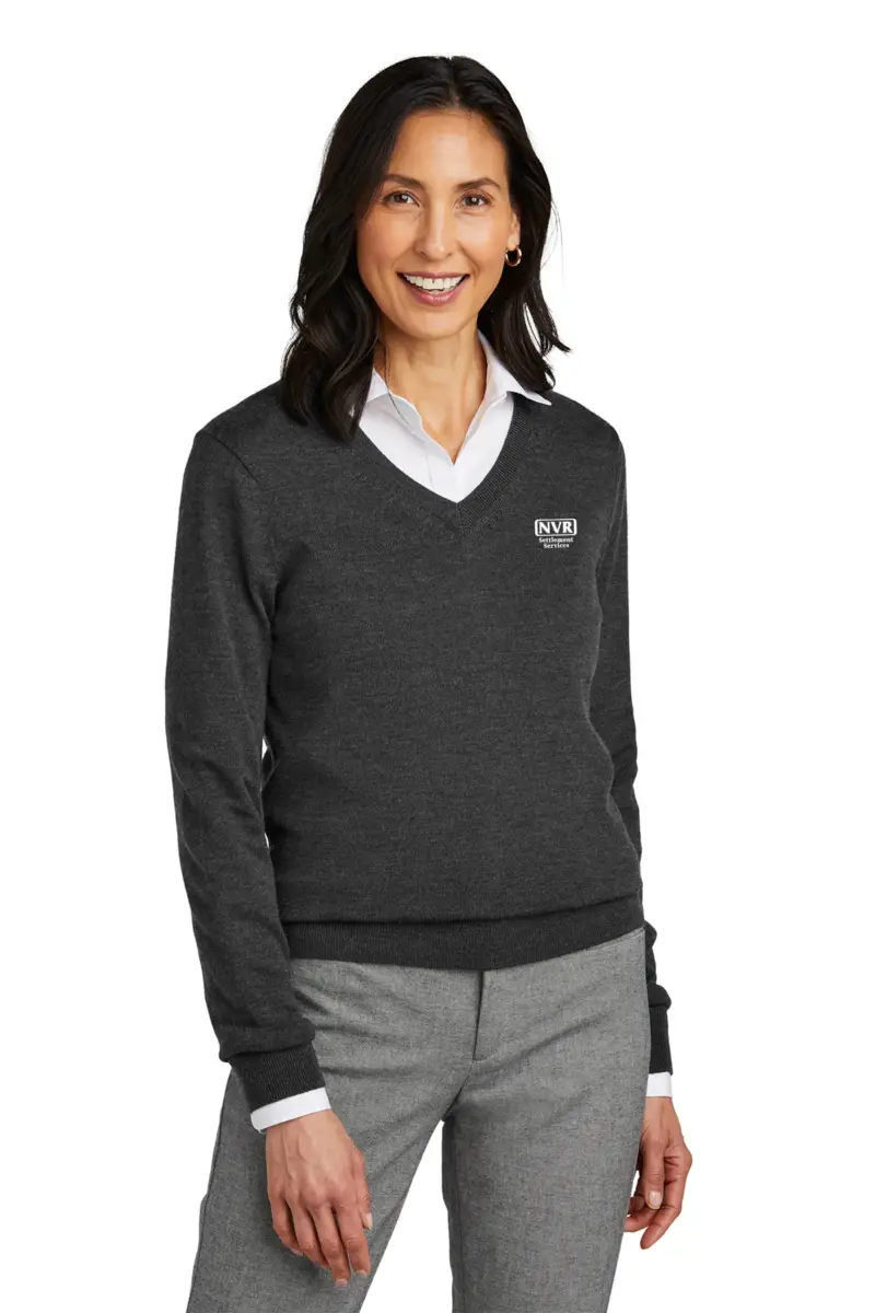 NVR Settlement Services - Brooks Brothers ® Women’s Washable Merino V-Neck Sweater