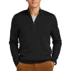 Ryan Homes - Brooks Brothers ® Washable Merino Birdseye 1/4-Zip Sweater