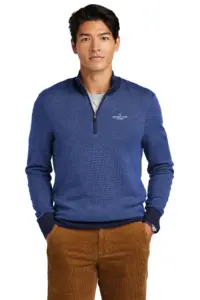 Heartland Homes - Brooks Brothers ® Washable Merino Birdseye 1/4-Zip Sweater