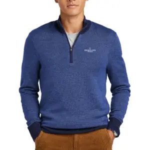 Heartland Homes - Brooks Brothers ® Washable Merino Birdseye 1/4-Zip Sweater