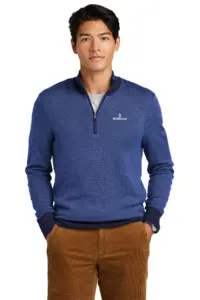 NVHomes - Brooks Brothers ® Washable Merino Birdseye 1/4-Zip Sweater