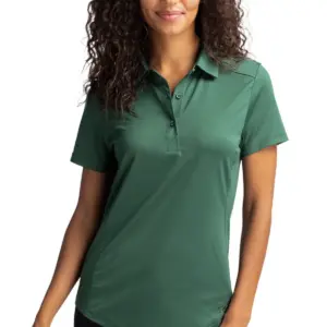 NVR Manufacturing - Cutter & Buck Prospect Eco Textured Stretch Recycled Womens Short Sleeve Polo