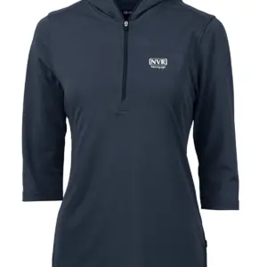 NVR Mortgage - Cutter & Buck Virtue Eco Pique Recycled Half Zip Pullover Womens Hoodie