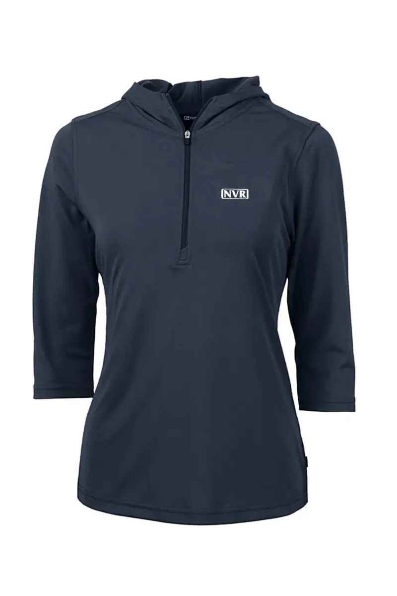 NVR Inc - Cutter & Buck Virtue Eco Pique Recycled Half Zip Pullover Womens Hoodie