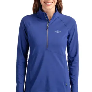 Heartland Homes - Cutter & Buck Adapt Eco Knit Stretch Recycled Womens Half Zip Pullover