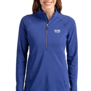 NVR Mortgage - Cutter & Buck Adapt Eco Knit Stretch Recycled Womens Half Zip Pullover