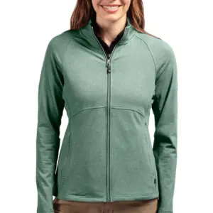 Heartland Homes - Cutter & Buck Adapt Eco Knit Heather Recycled Womens Full Zip