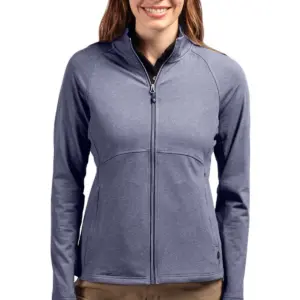 NVHomes - Cutter & Buck Adapt Eco Knit Heather Recycled Womens Full Zip