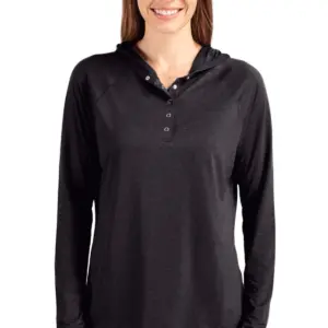 Heartland Homes - Cutter & Buck Coastline Epic Comfort Eco Recycled Womens Hooded Shirt