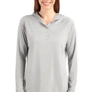 Heartland Homes - Cutter & Buck Coastline Epic Comfort Eco Recycled Womens Hooded Shirt