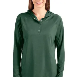 Heartland Homes - Cutter & Buck Coastline Epic Comfort Eco Recycled Womens Hooded Shirt