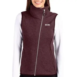 NVR Inc - Cutter & Buck Mainsail Sweater Knit Womens Asymmetrical Vest