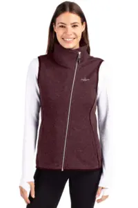Heartland Homes - Cutter & Buck Mainsail Sweater Knit Womens Asymmetrical Vest