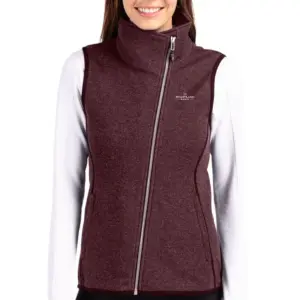 Heartland Homes - Cutter & Buck Mainsail Sweater Knit Womens Asymmetrical Vest