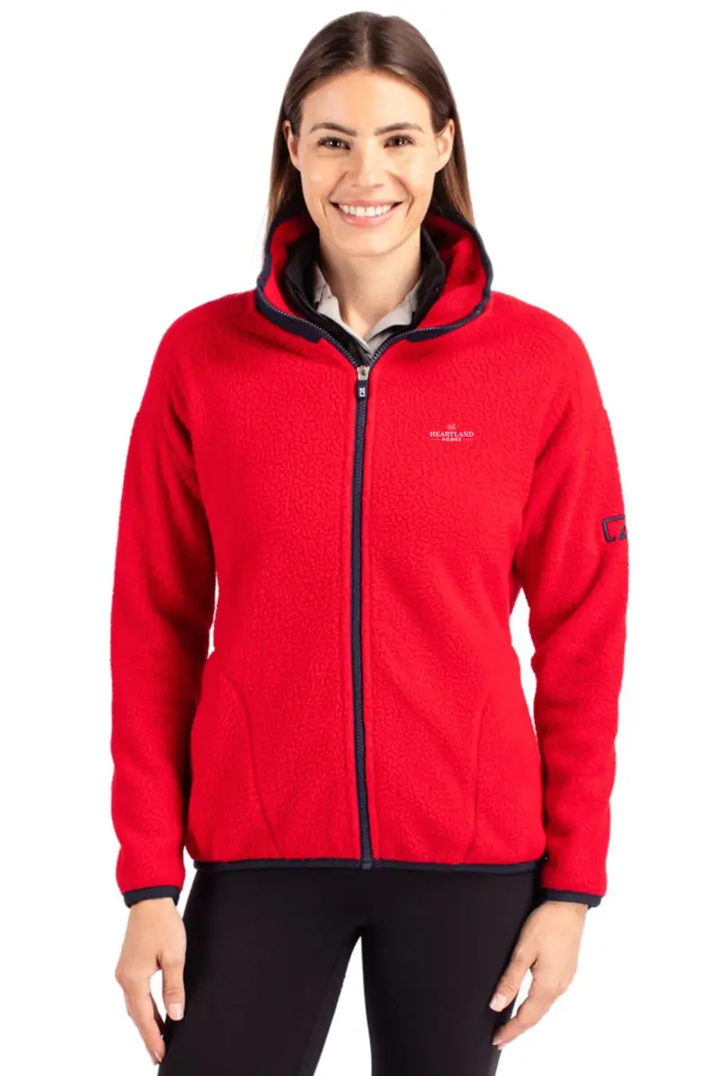 Heartland Homes - Cutter & Buck Cascade Eco Sherpa Womens Fleece Jacket