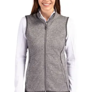 Heartland Homes - Cutter & Buck Mainsail Sweater Knit Womens Full Zip Vest