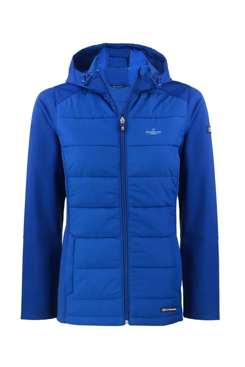Heartland Homes - Cutter & Buck Evoke Hybrid Eco Softshell Recycled Full Zip Womens Hooded Jacket