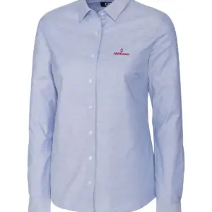 NVHomes - Cutter & Buck Stretch Oxford Womens Long Sleeve Dress Shirt