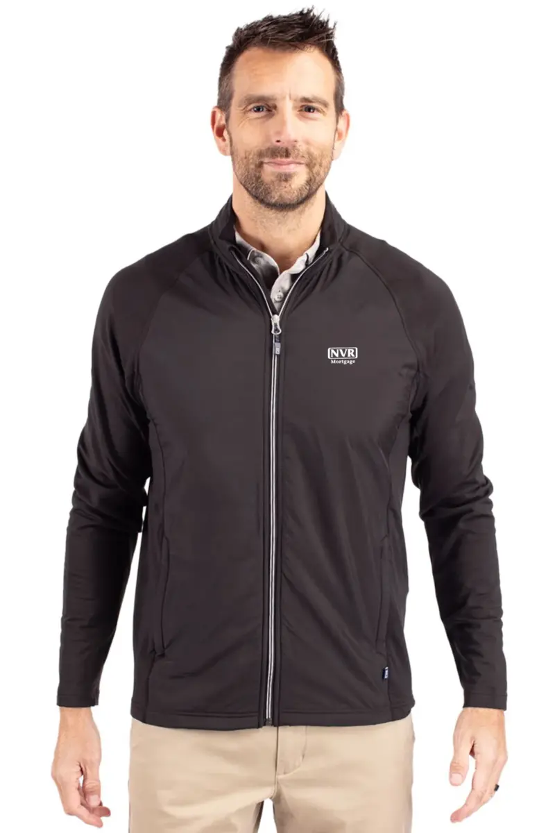 NVR Mortgage - Cutter & Buck Adapt Eco Knit Hybrid Recycled Mens Full Zip Jacket
