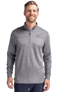 Heartland Homes - Cutter & Buck Traverse Stretch Stripe Eco Quarter Zip Mens Pullover