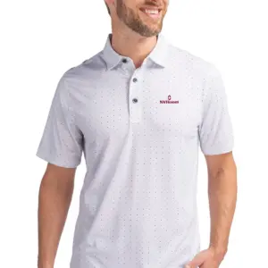 NVHomes - Cutter & Buck Pike Double Dot Print Stretch Mens Polo
