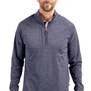Heartland Homes - Cutter & Buck Adapt Eco Knit Heather Mens Quarter Zip Pullover