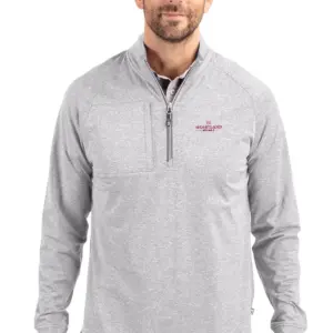 Heartland Homes - Cutter & Buck Adapt Eco Knit Heather Mens Quarter Zip Pullover