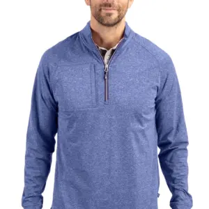 Heartland Homes - Cutter & Buck Adapt Eco Knit Heather Mens Quarter Zip Pullover