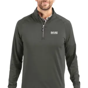 NVR Inc - Cutter & Buck Adapt Eco Knit Stretch Recycled Mens Quarter Zip Pullover