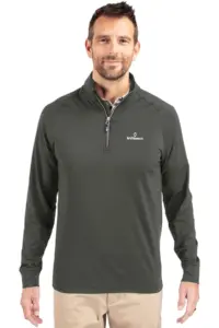 NVHomes - Cutter & Buck Adapt Eco Knit Stretch Recycled Mens Quarter Zip Pullover