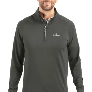 NVHomes - Cutter & Buck Adapt Eco Knit Stretch Recycled Mens Quarter Zip Pullover