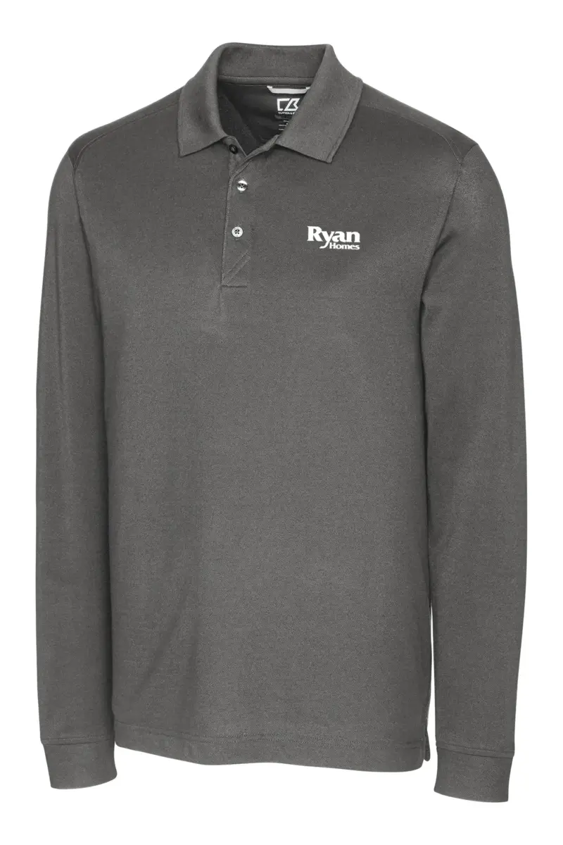 Ryan Homes - Cutter & Buck Advantage Tri-Blend Pique Mens Long Sleeve Polo