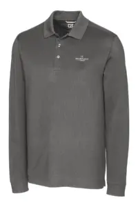 Heartland Homes - Cutter & Buck Advantage Tri-Blend Pique Mens Long Sleeve Polo