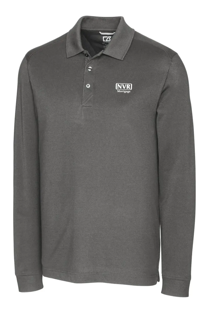 NVR Mortgage - Cutter & Buck Advantage Tri-Blend Pique Mens Long Sleeve Polo