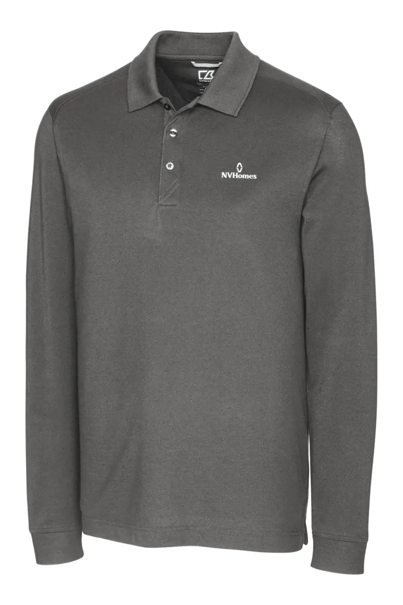 NVHomes - Cutter & Buck Advantage Tri-Blend Pique Mens Long Sleeve Polo