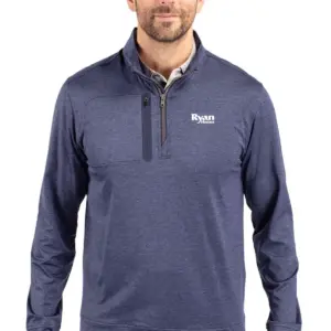 Ryan Homes - Cutter & Buck Stealth Heathered Quarter Zip Mens Pullover