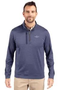Heartland Homes - Cutter & Buck Stealth Heathered Quarter Zip Mens Pullover