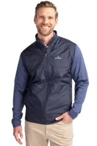 NVHomes - Cutter & Buck Stealth Hybrid Quilted Mens Full Zip Windbreaker Jacket