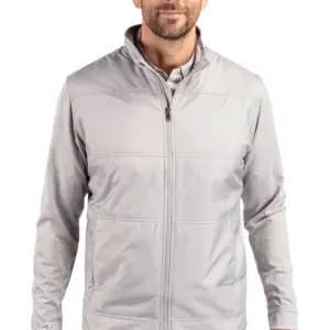 NVHomes - Cutter & Buck Stealth Hybrid Quilted Mens Full Zip Windbreaker Jacket