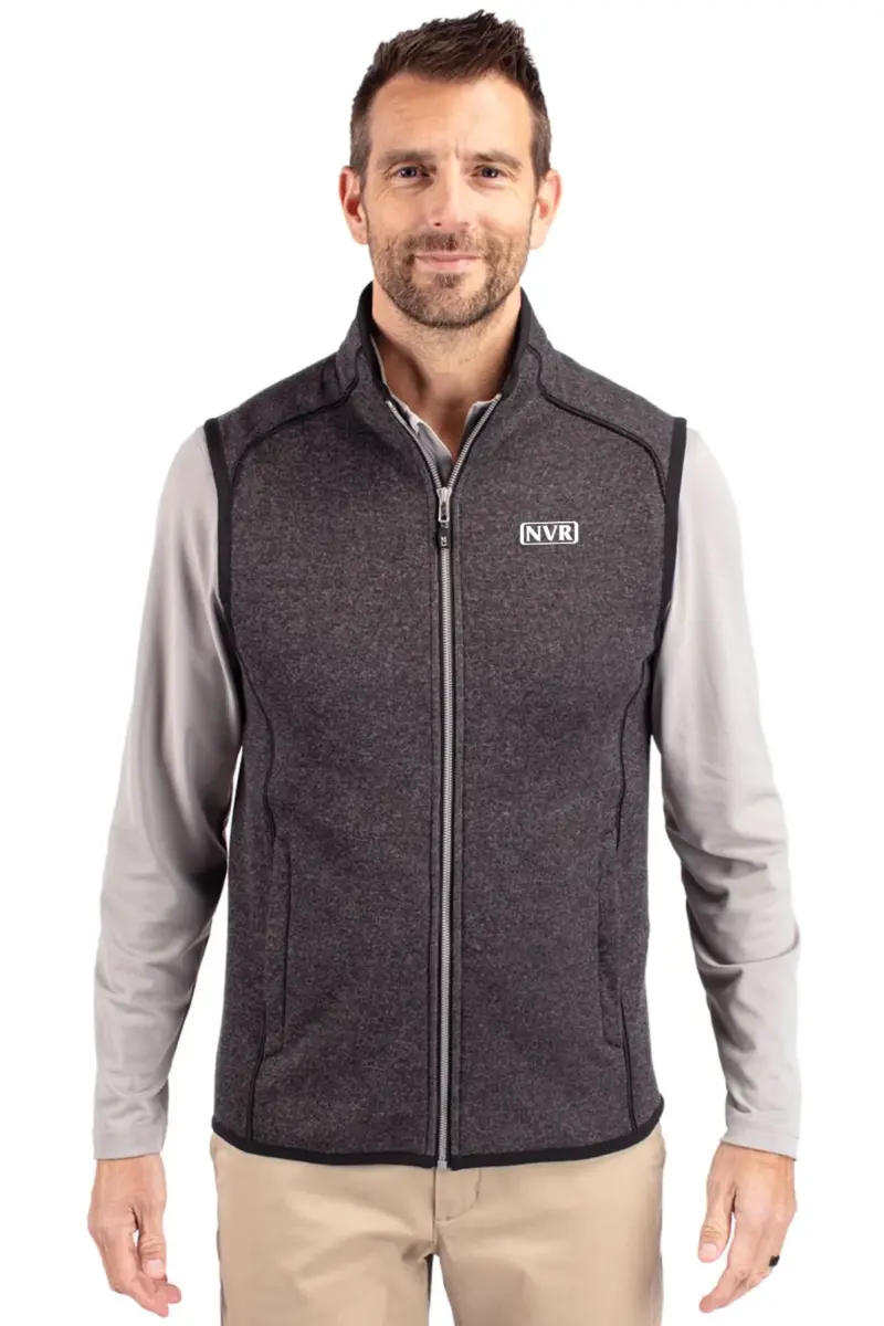 NVR Inc - Cutter & Buck Mainsail Sweater-Knit Mens Full Zip Vest