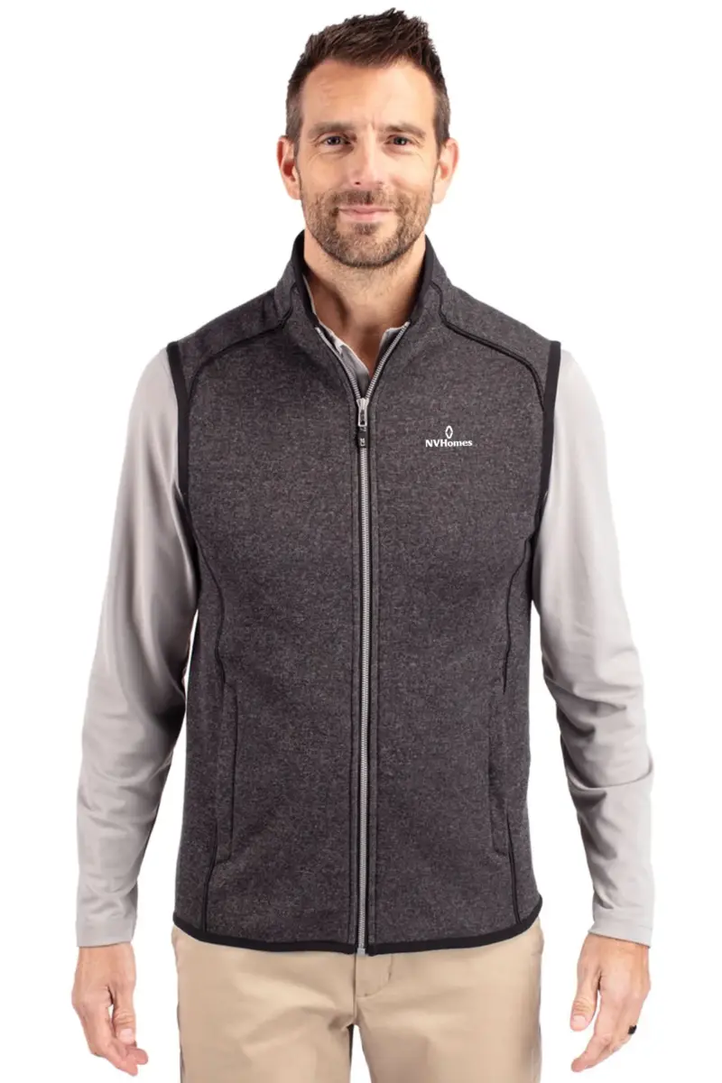 NVHomes - Cutter & Buck Mainsail Sweater-Knit Mens Full Zip Vest
