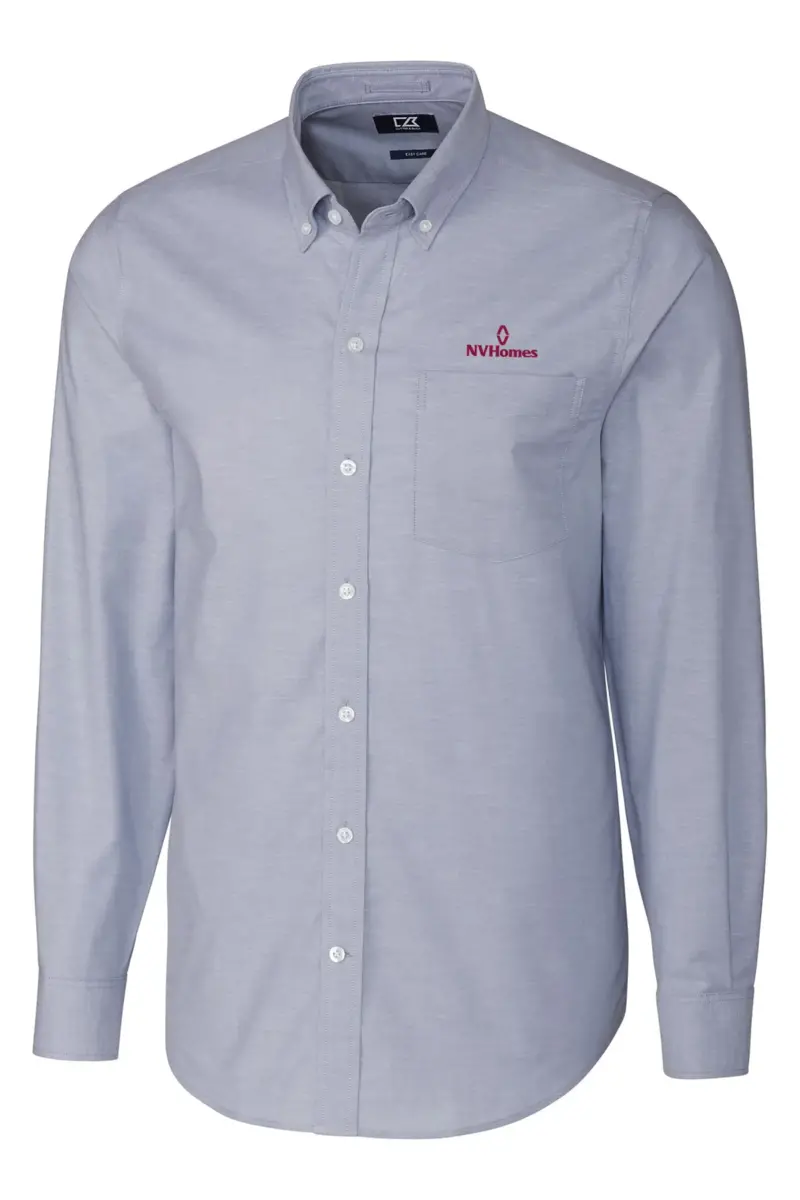NVHomes - Cutter & Buck Stretch Oxford Mens Long Sleeve Dress Shirt