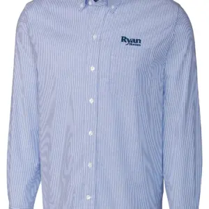 Ryan Homes - Cutter & Buck Stretch Oxford Stripe Mens Long Sleeve Dress Shirt
