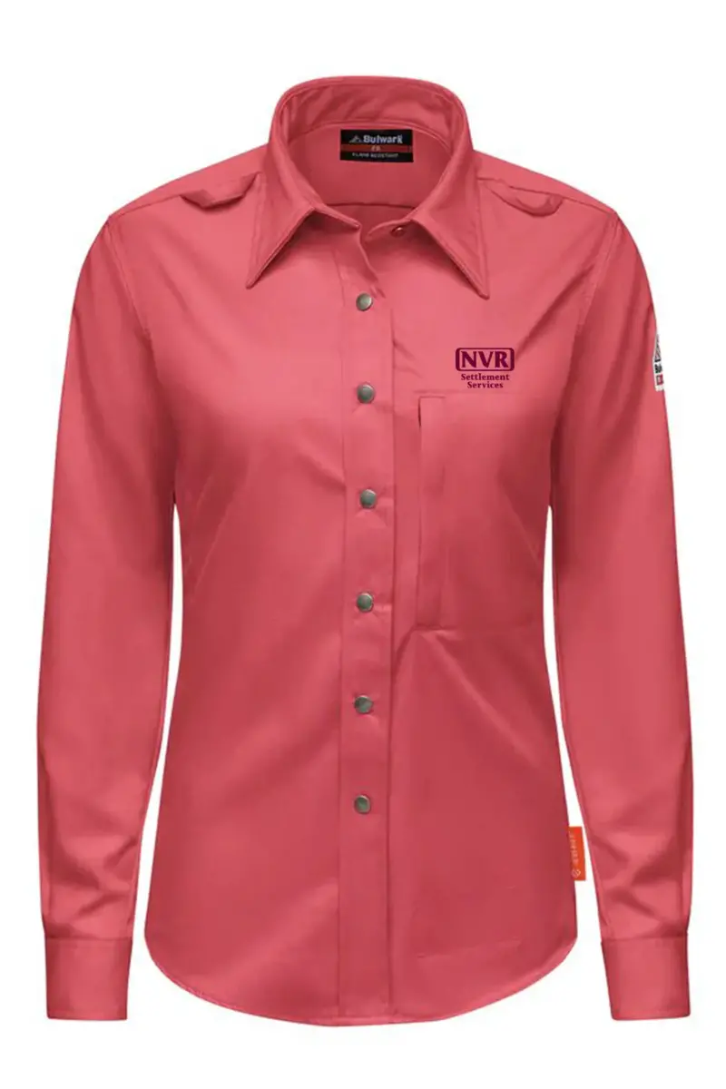 NVR Settlement Services - Bulwark® Unisex Midweight Comfort Snap-Front Woven Shirt