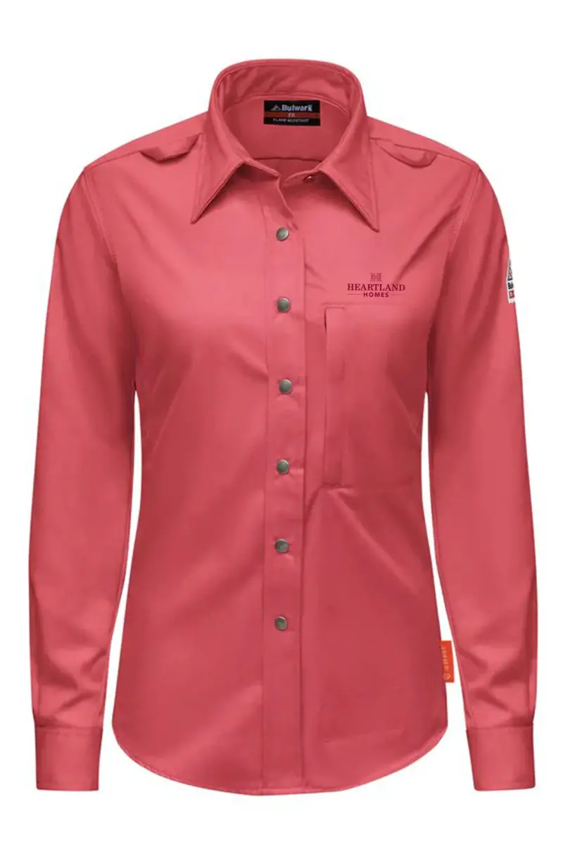 Heartland Homes - Bulwark® Unisex Midweight Comfort Snap-Front Woven Shirt