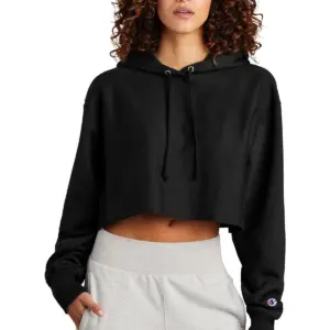 NVR Manufacturing - Champion ® Women’s Reverse Weave ® Cropped Cut-Off Hooded Sweatshirt