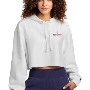 NVHomes - Champion ® Women’s Reverse Weave ® Cropped Cut-Off Hooded Sweatshirt