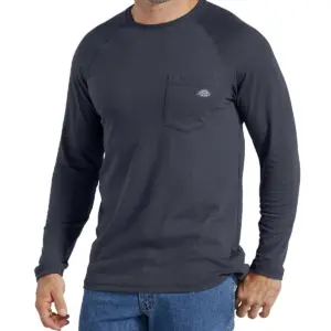 NVHomes - Dickies Men's Temp-iQ Performance Cooling Long Sleeve Pocket T-Shirt