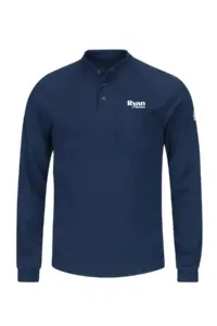 Ryan Homes - Bulwark® Men's 6.5Oz Long Sleeve Ct2 Henley Shirt
